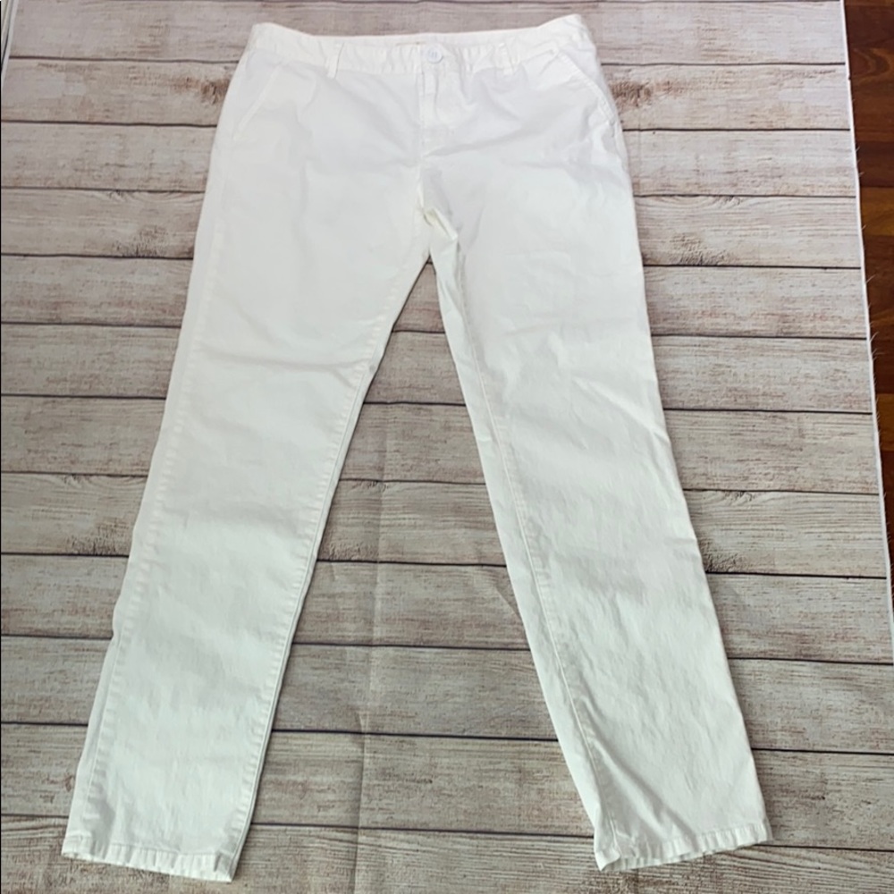 Mossimo Supply Co. White Straight Leg Pants